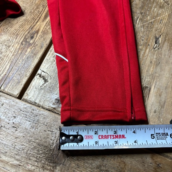 Adidas Tiro 23 Climacool Zippered Soccer Track Pants Red - Picture 7 of 8